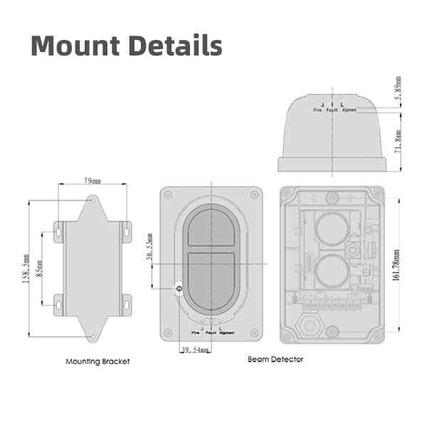 Conventional-Reflective - Beam-Detector-Mount-Details