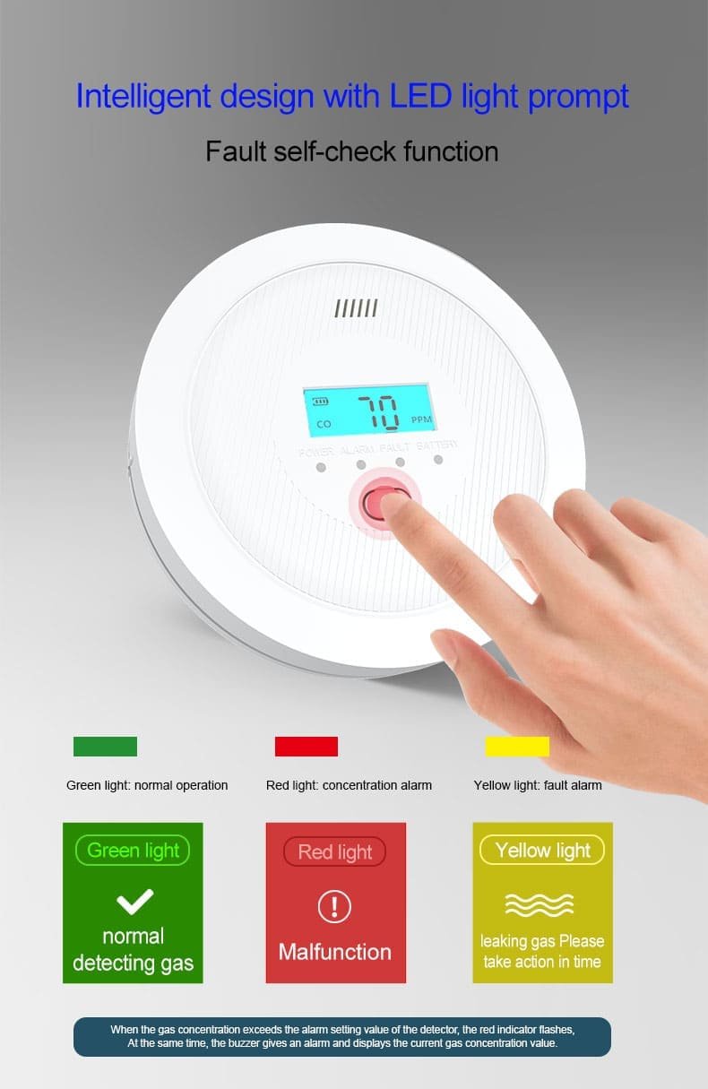 FGC01 Carbon Monoxide Detector Alarm (6)