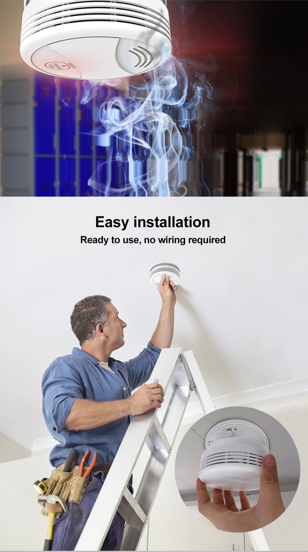 PA447 wireless smoke alarm (10)