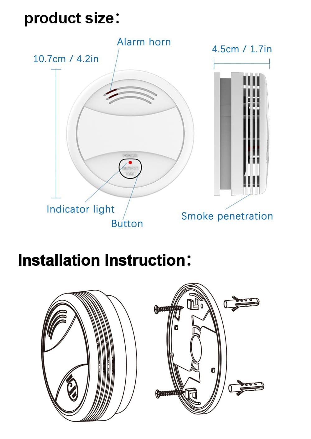 PA447 wireless smoke alarm (14)