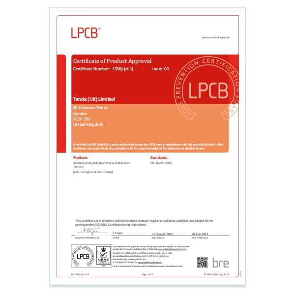 TX7120-LPCB-Certification