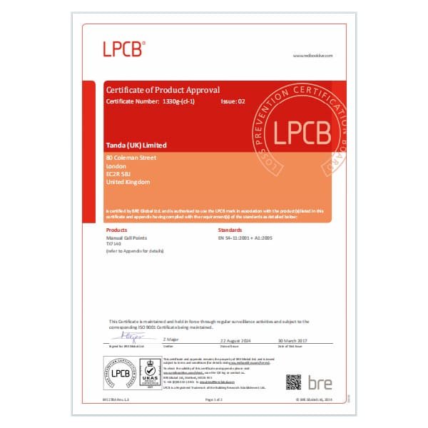 TX7140-LPCB-Certification