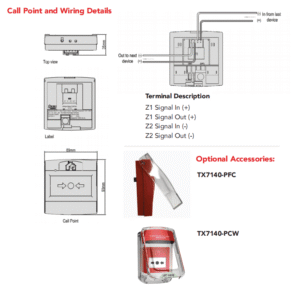 TX7140 wiering details