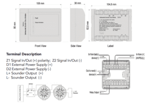 TX7211 wiring details