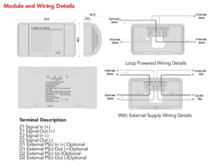 TX7301 wiring details