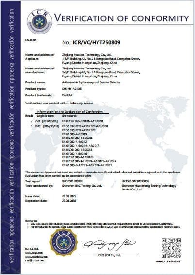 Addressable Explosion-proof Smoke Detector CE