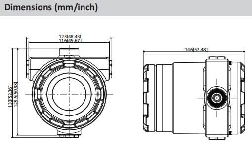 Point-type Infrared Flame Detector DHI-HY-IF43DA-EX-GYXF_dimension