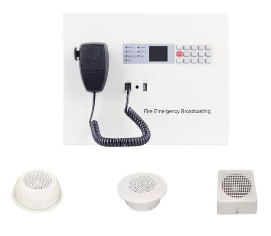 Fire Emergency Evacuation Broadcast Panel